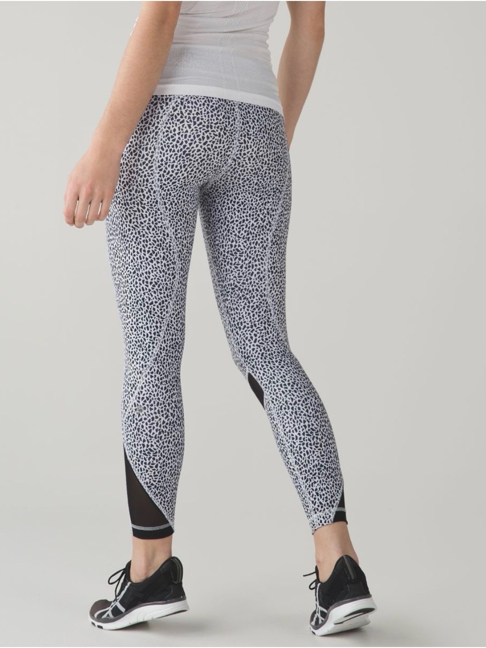 lululemon athletica Black and White Speckle Leggings